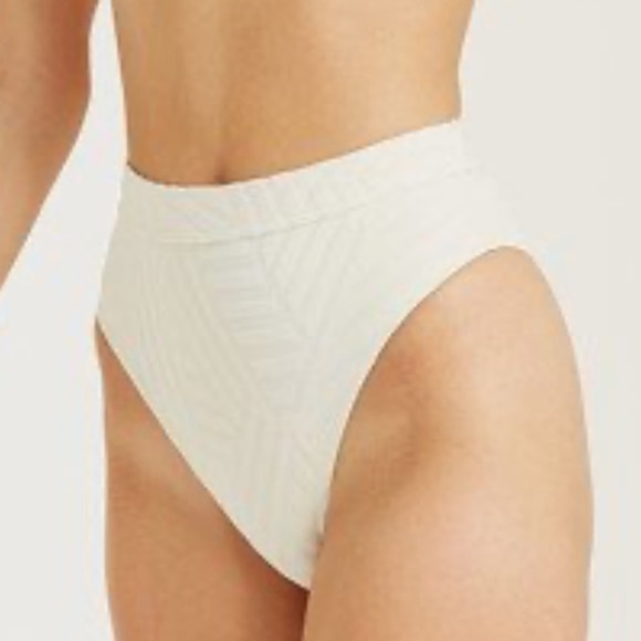 Billabong White Peaky Days High Rise Bikini Bottoms - Picture 4 of 8